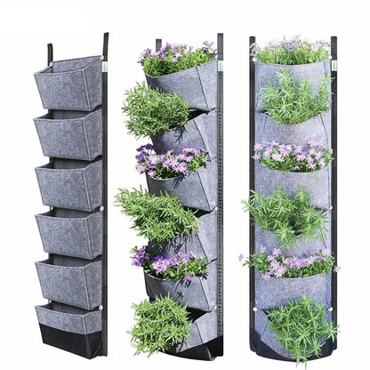 Waterproof Vertical Garden Wall Planter (6 Pockets) by HitMyNeed