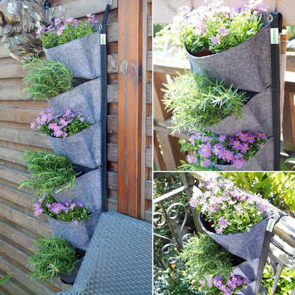 Waterproof Vertical Garden Wall Planter (6 Pockets) by HitMyNeed