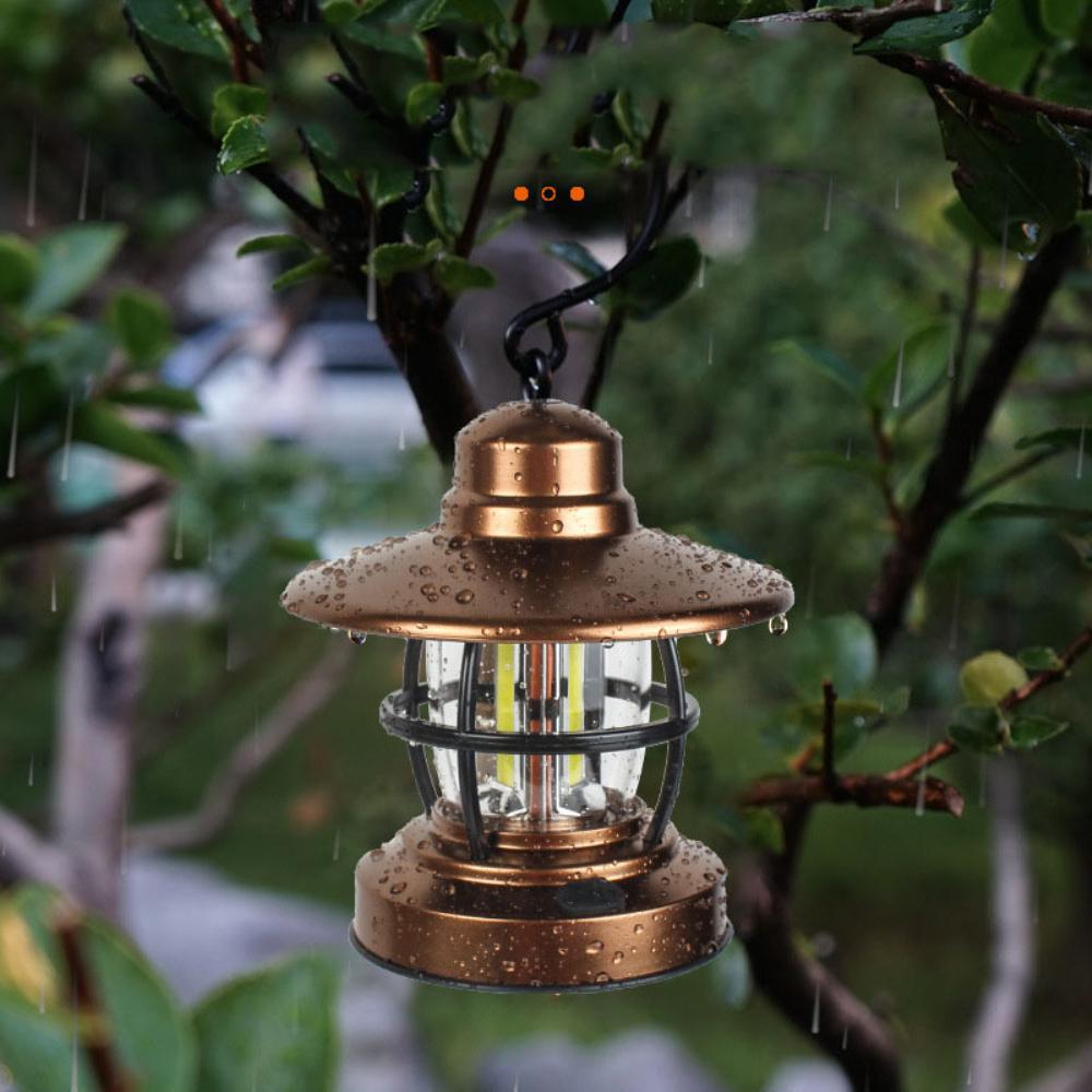 Waterproof Vintage Mini LED Camping Lantern by HitMyNeed