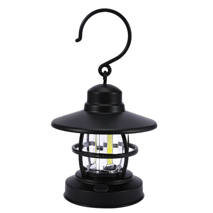 Waterproof Vintage Mini LED Camping Lantern black by HitMyNeed