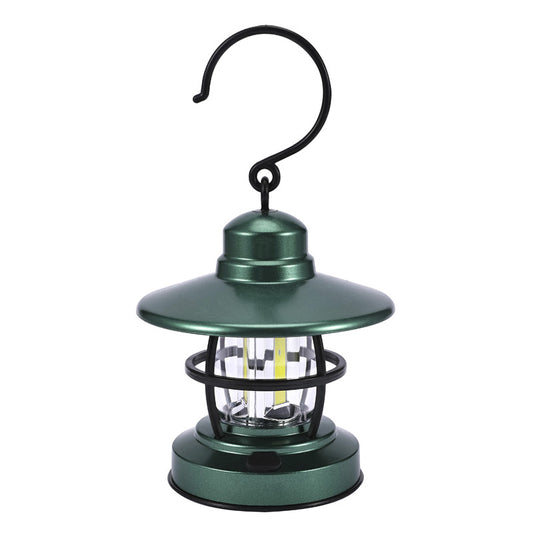 Waterproof Vintage Mini LED Camping Lantern green by HitMyNeed