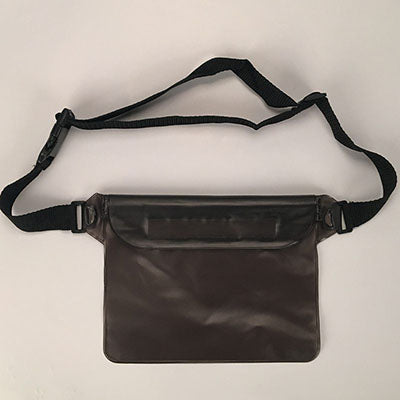 Waterproof Waist & Shoulder Bag with Phone Case black by HitMyNeed