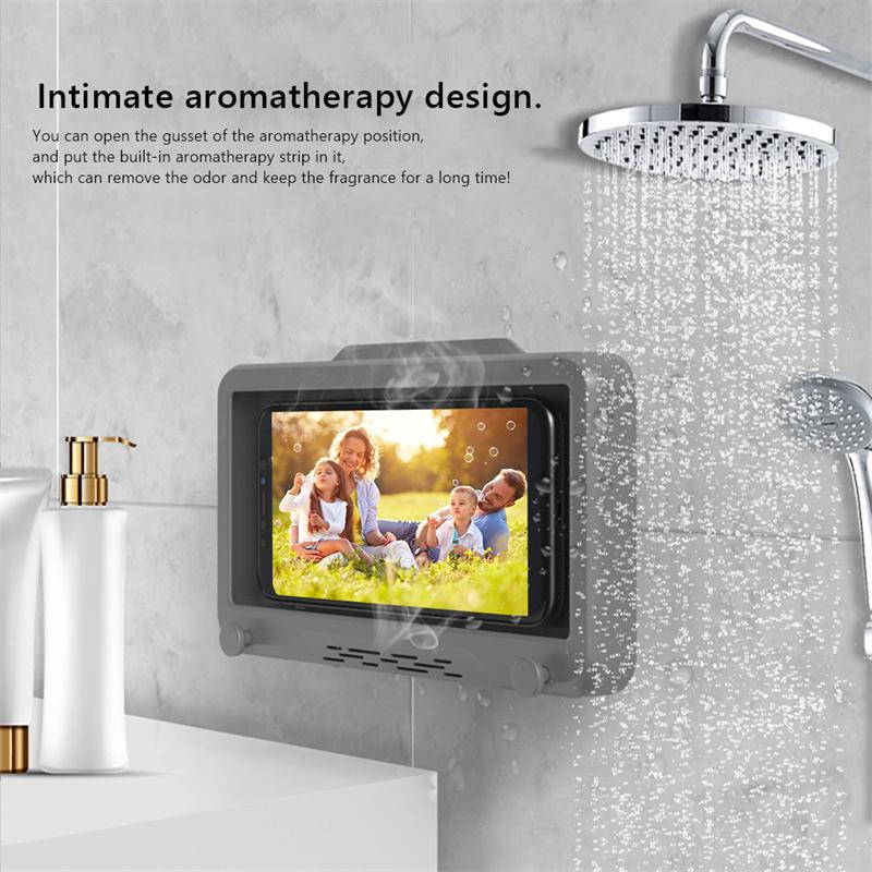 Waterproof Wall-Mounted Bathroom & Kitchen Phone Holder by HitMyNeed
