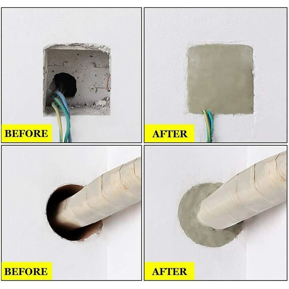 Waterproof Wall & Pipe Hole Sealant Glue, Solid Hole Sealant for Walls and Pipes by HitMyNeed