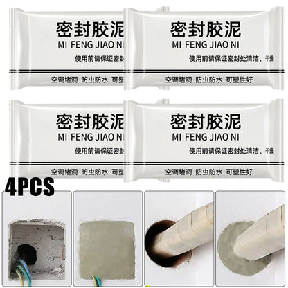 Waterproof Wall & Pipe Hole Sealant Glue, Solid Hole Sealant for Walls and Pipes by HitMyNeed