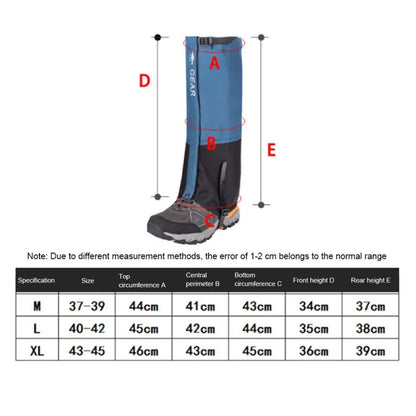 Waterproof Windproof Snow Gaiters for Hiking & Skiing by HitMyNeed