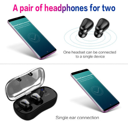 Waterproof Wireless Bluetooth Earbuds with Charging Case by HitMyNeed