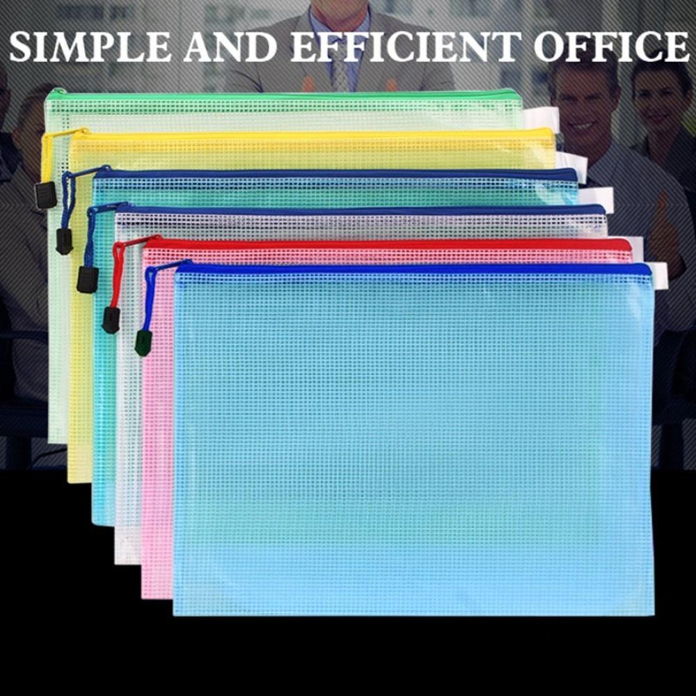 Waterproof Zipper Pouch Stationery Organizer a5-23-5cmx17cm by HitMyNeed