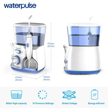 Waterpulse V300G Countertop Oral Irrigator 800ml by HitMyNeed