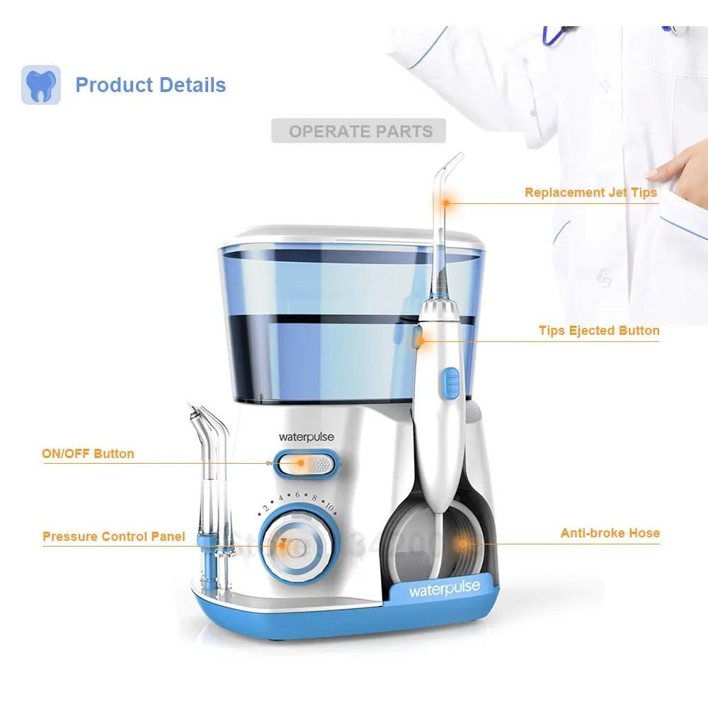 Waterpulse V300G Countertop Oral Irrigator 800ml by HitMyNeed