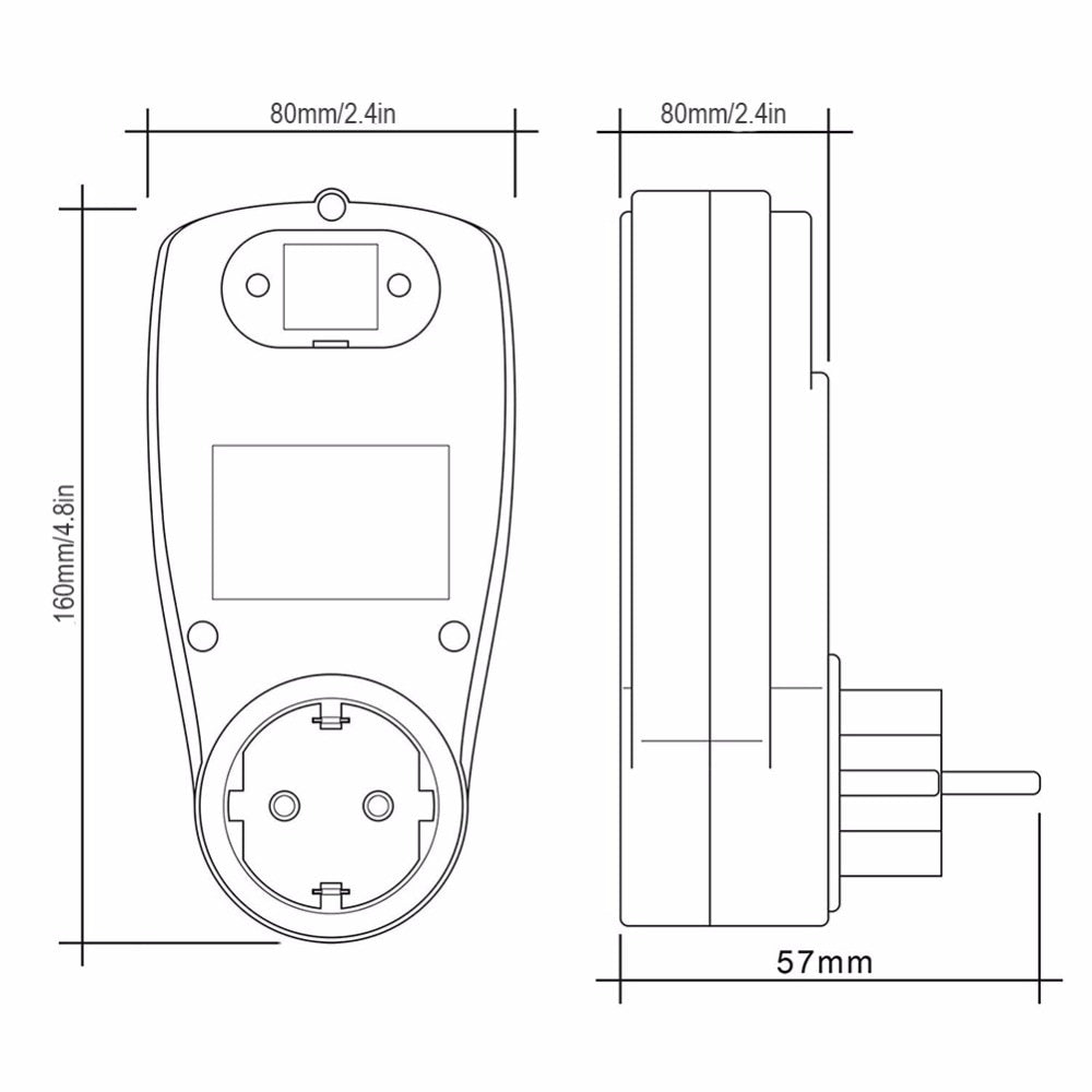 Wattmeter Digital Power Meter 230V 16A LCD Display by HitMyNeed