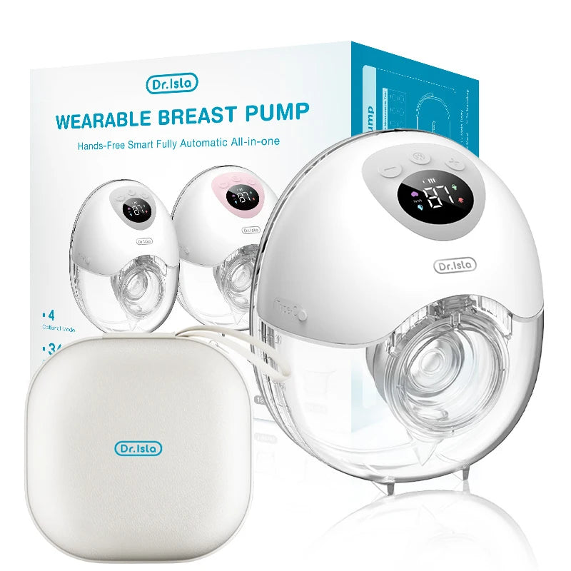 Wearable Electric Breast Pump 4 Modes 36 Levels white by HitMyNeed