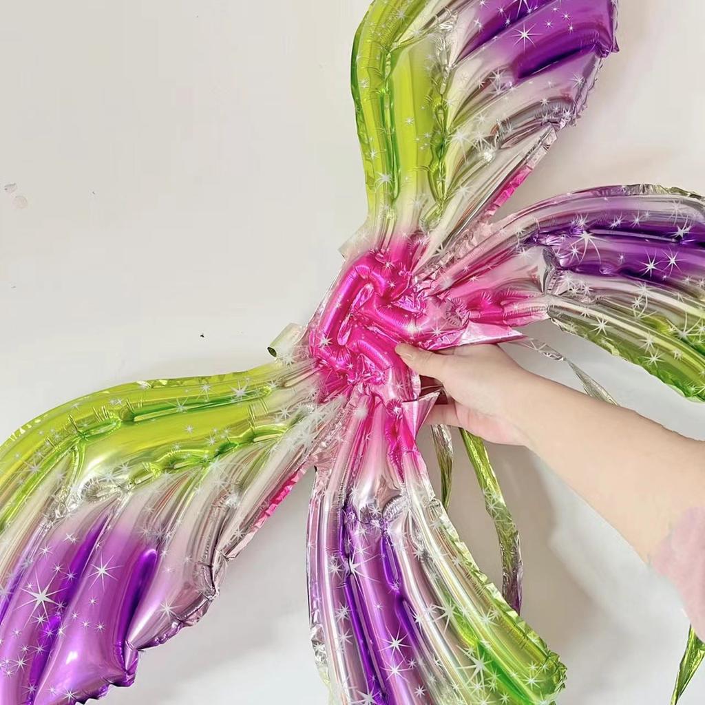 Wearable Foil Angel Wings Balloon Costume Prop by HitMyNeed
