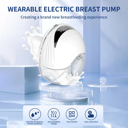 Wearable Hands-Free Electric Breast Pump with LED by HitMyNeed