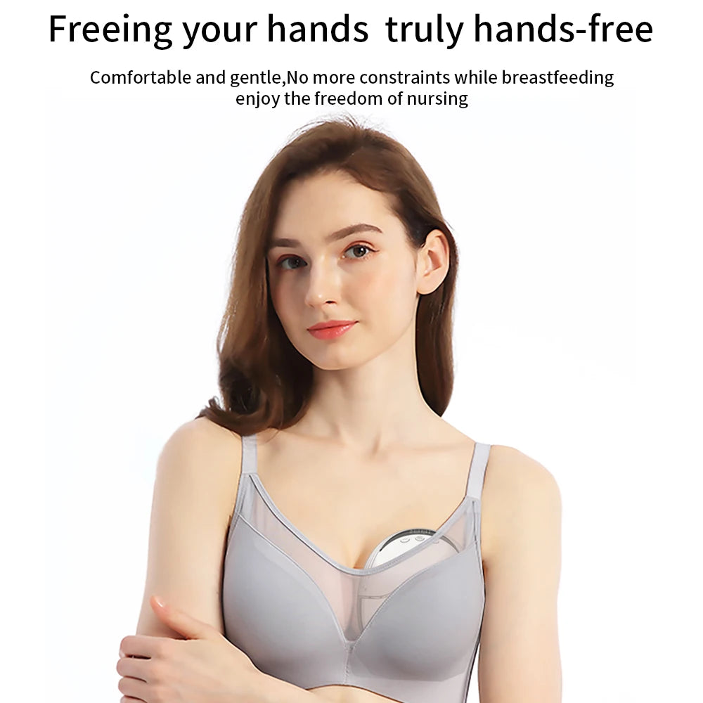 Wearable Hands-Free Electric Breast Pump with LED by HitMyNeed