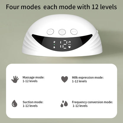 Wearable Hands-Free Electric Breast Pump with LED by HitMyNeed