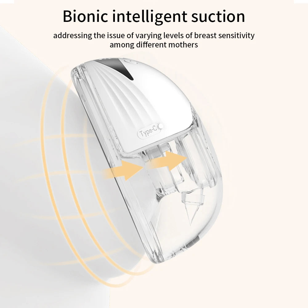 Wearable Hands-Free Electric Breast Pump with LED by HitMyNeed