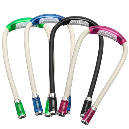 Wearable LED Neck Reading Light, Flexible Hands-Free by HitMyNeed