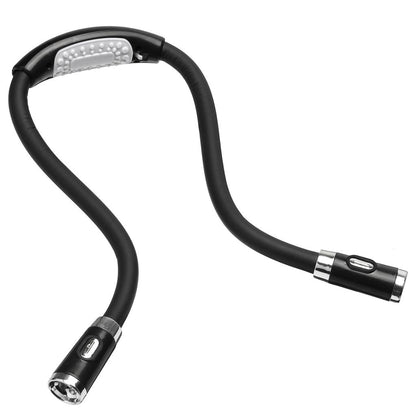 Wearable LED Neck Reading Light, Flexible Hands-Free by HitMyNeed