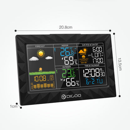 Weather Station Clock with Indoor Outdoor Sensor by HitMyNeed
