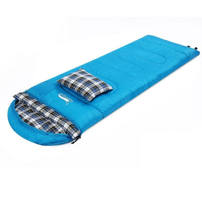 Weatherproof Sleeping Bag with Pillow & Sack blue by HitMyNeed