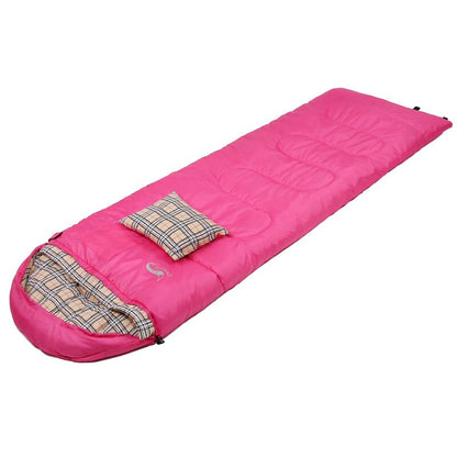Weatherproof Sleeping Bag with Pillow & Sack rose by HitMyNeed