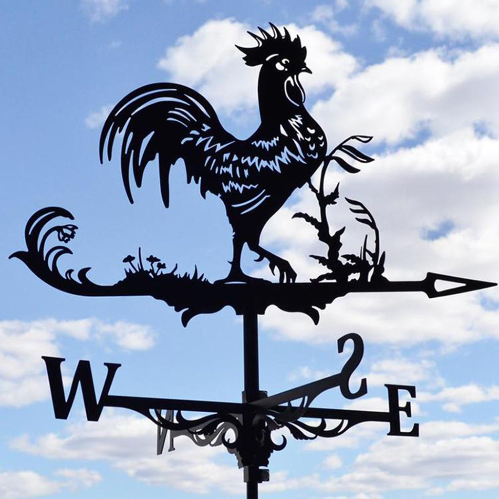 Weatherproof Stainless Steel Rooster Weathervane by HitMyNeed