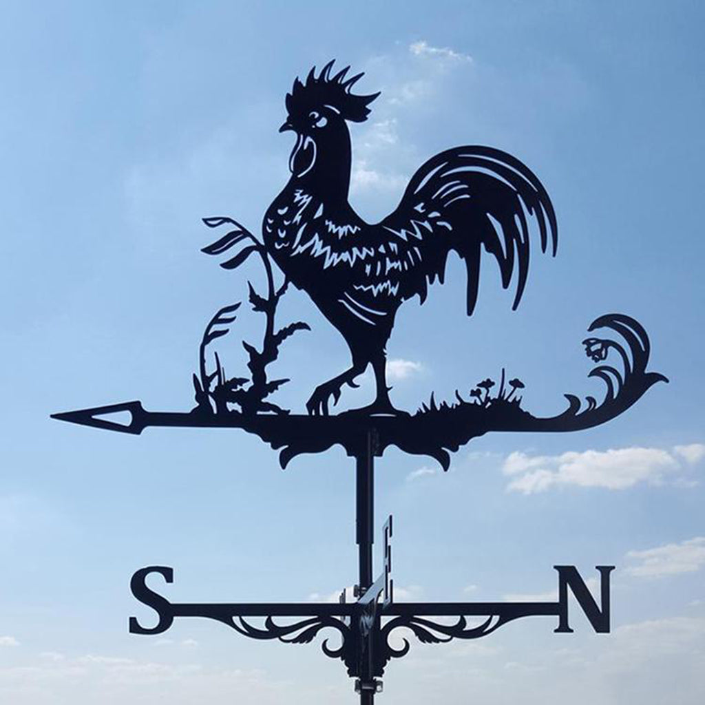 Weatherproof Stainless Steel Rooster Weathervane by HitMyNeed