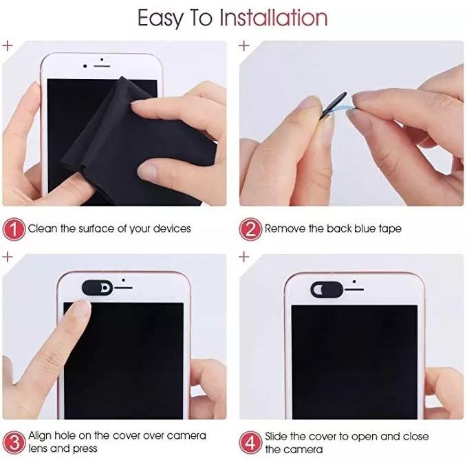 Webcam Slider Camera Covers (20-Pack) by HitMyNeed
