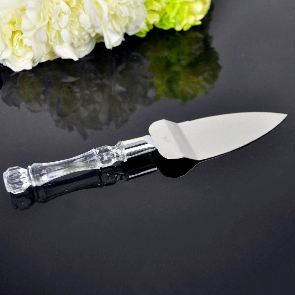 Wedding Cake Knife and Server Set with Gift Box by HitMyNeed