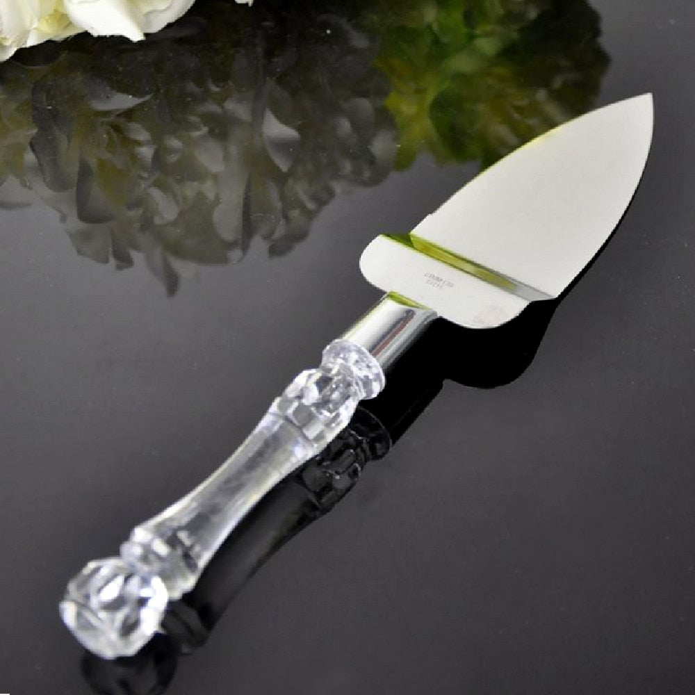 Wedding Cake Knife and Server Set with Gift Box by HitMyNeed