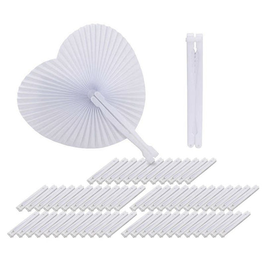 Wedding Paper Heart Fans 60 Pack by HitMyNeed