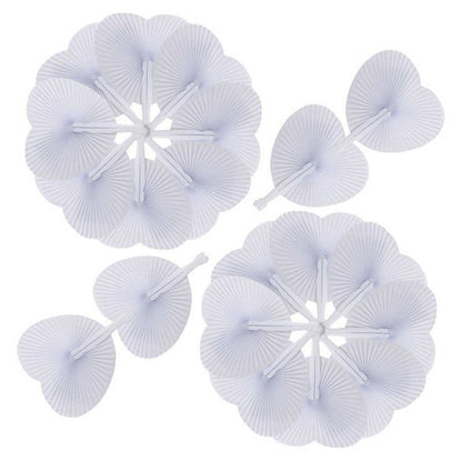 Wedding Paper Heart Fans 60 Pack by HitMyNeed