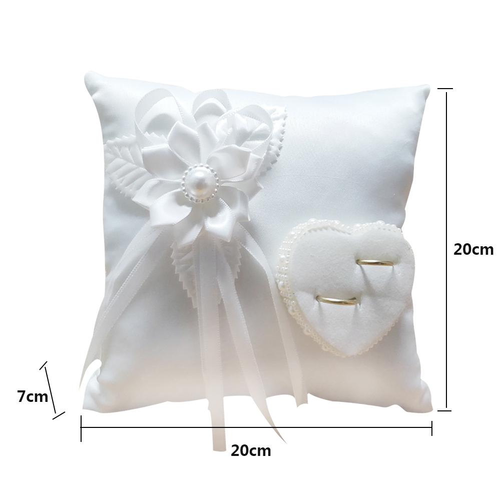 Wedding Ring Cushion with Heart-Shaped Holder by HitMyNeed