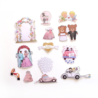 Wedding Sticker Set 68pcs for Invitations & Crafts by HitMyNeed