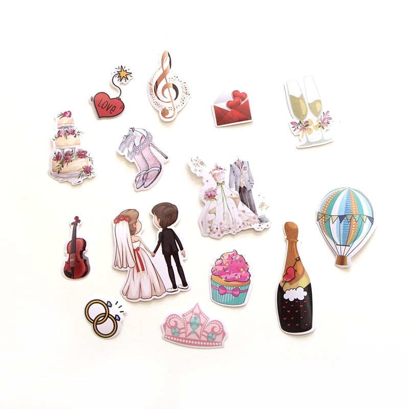 Wedding Sticker Set 68pcs for Invitations & Crafts by HitMyNeed