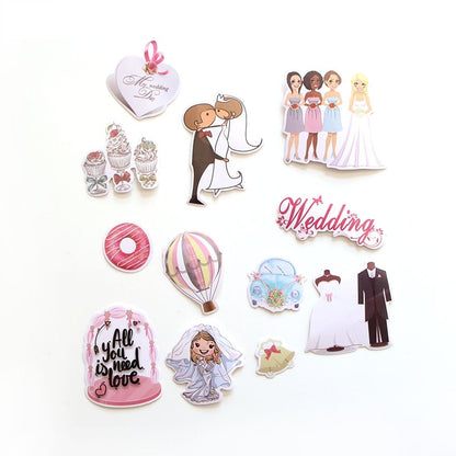 Wedding Sticker Set 68pcs for Invitations & Crafts by HitMyNeed
