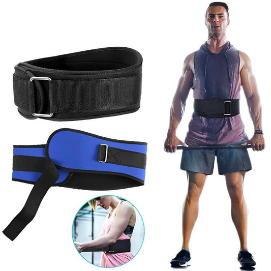 Weight Lifting Belt with Metal Buckle for Gym Training s by HitMyNeed