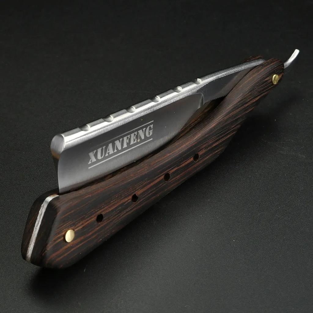 Wenge Wood Folding Straight Razor for Men by HitMyNeed