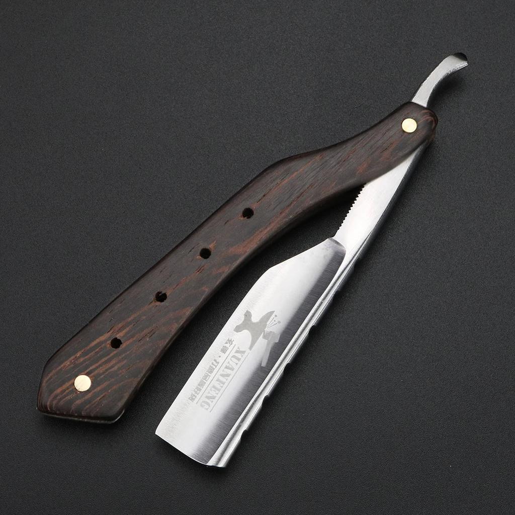 Wenge Wood Folding Straight Razor for Men by HitMyNeed