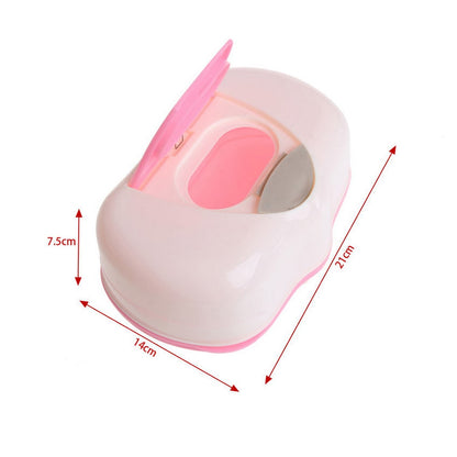 Wet Wipes Box Tissue Dispenser with Dustproof Lid by HitMyNeed