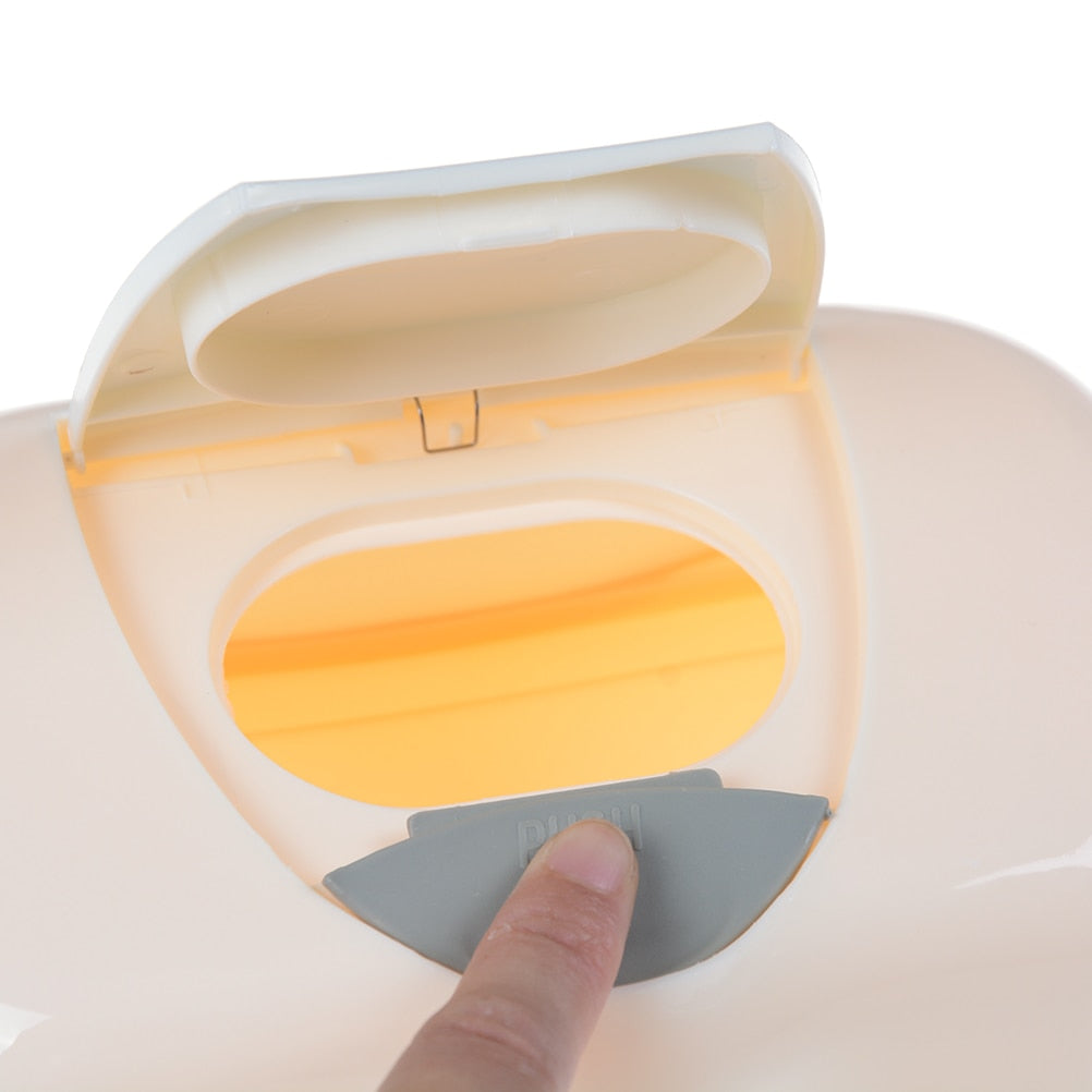 Wet Wipes Box Tissue Dispenser with Dustproof Lid by HitMyNeed