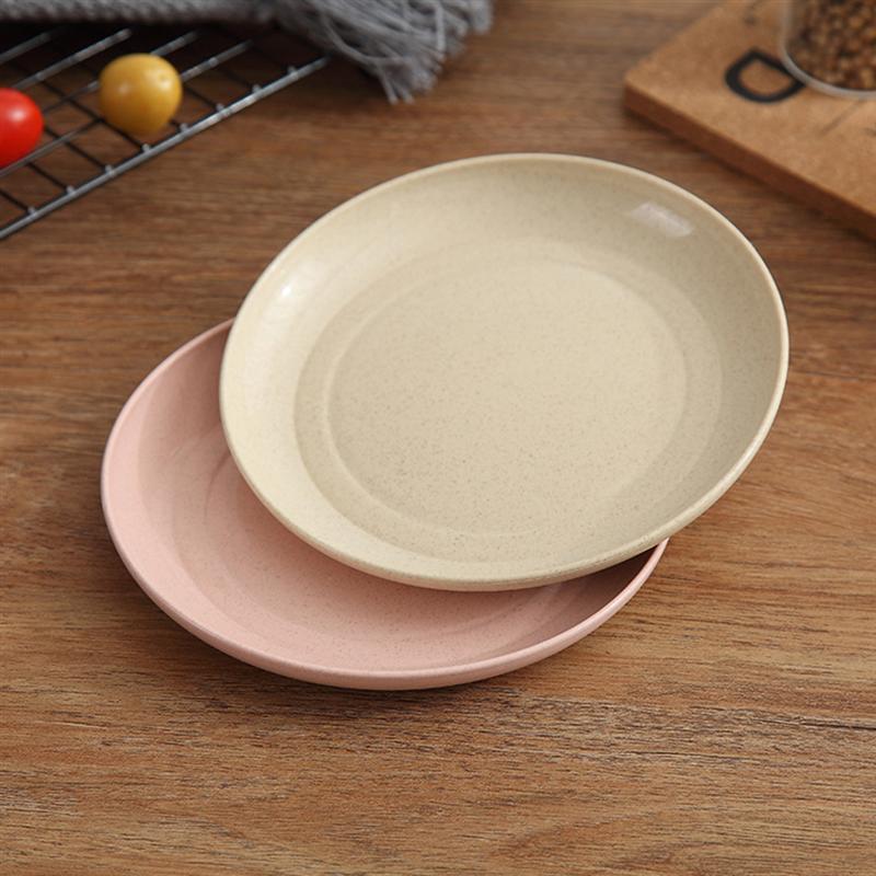 Wheat Straw Plates Eco Dinnerware Set (5pcs, 15cm) by HitMyNeed