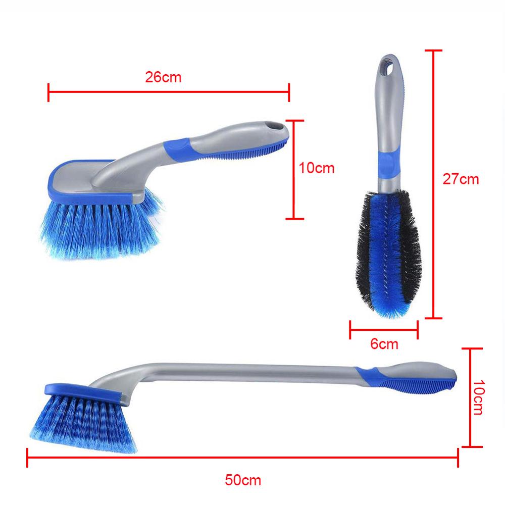 Wheel and Tire Cleaning Brush Set (3 Pieces) by HitMyNeed
