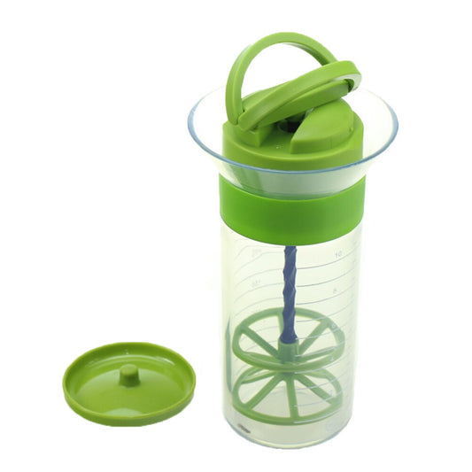 Whisk Type 300ml Salad Dressing Shaker Bottle by HitMyNeed
