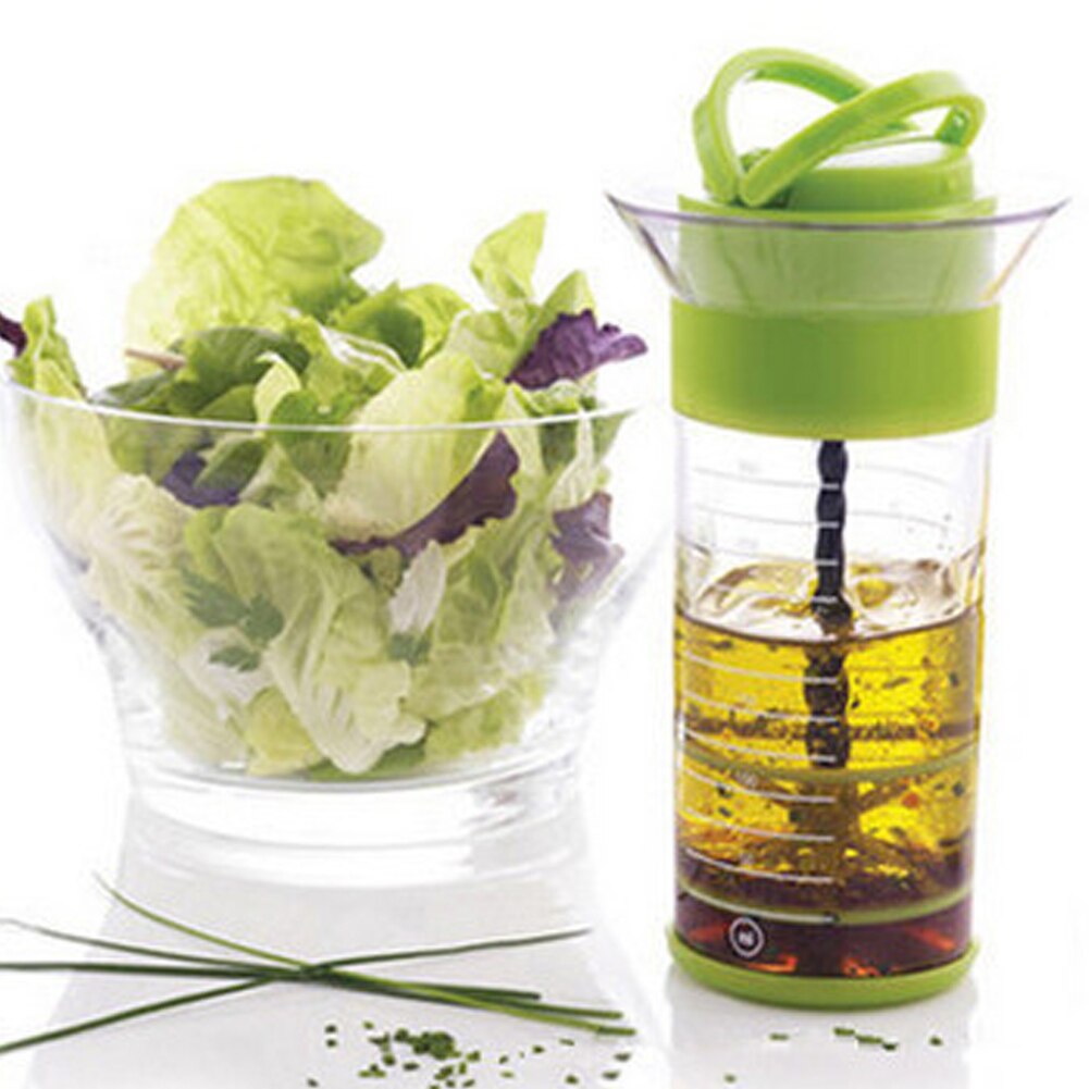 Whisk Type 300ml Salad Dressing Shaker Bottle by HitMyNeed