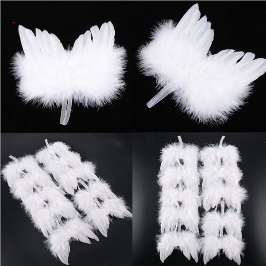 White Angel Wings Christmas Ornaments, 10 Pack by HitMyNeed