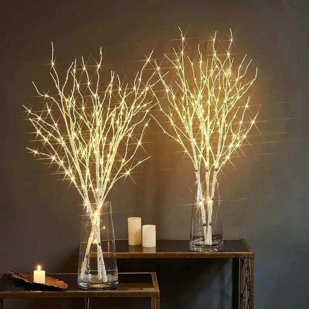 White Birch LED Branch Lights Battery Operated 72cm by HitMyNeed