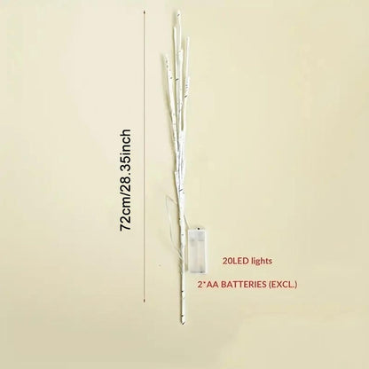 White Birch LED Branch Lights Battery Operated 72cm by HitMyNeed