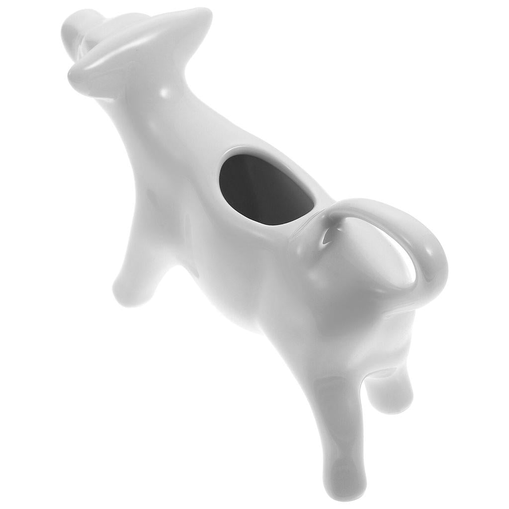 White Ceramic Cow Creamer Pitcher 40ml by HitMyNeed